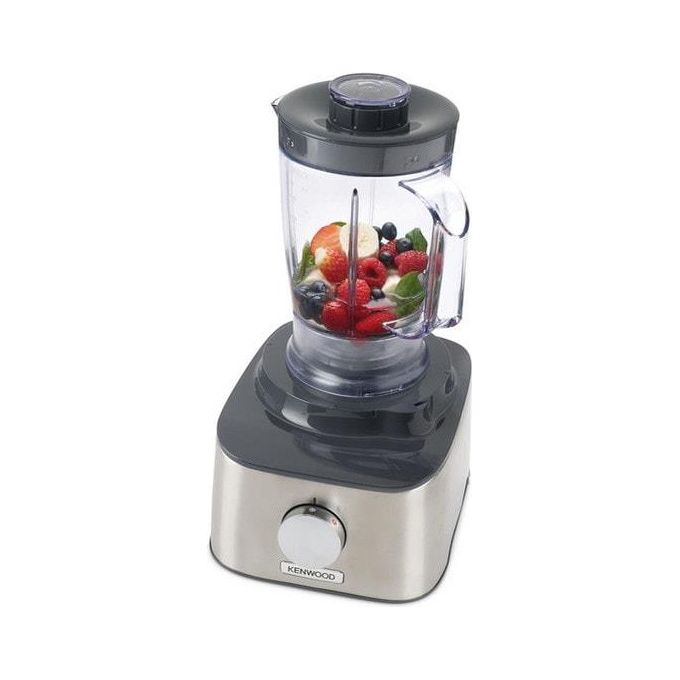 Kenwood MultiPro Compact FDM304SS - Robot da cucina multifunzione, capacita' ciotola 2,1 L, potenza 800 W, due velocita' + Pulse, accessori inclusi (frullatore, tritatutto, grattugia, lame and disco), funzioni frullare-tritare-impastare, Silver