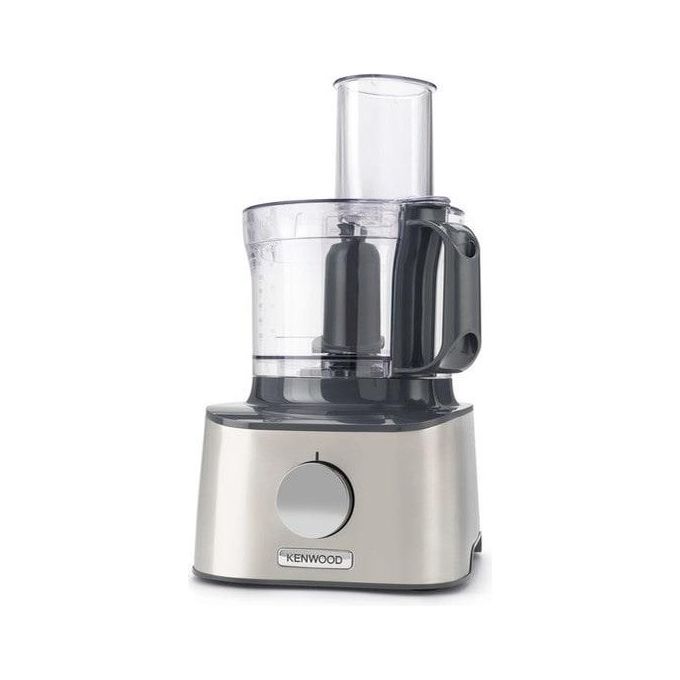 Kenwood MultiPro Compact FDM304SS - Robot da cucina multifunzione, capacita' ciotola 2,1 L, potenza 800 W, due velocita' + Pulse, accessori inclusi (frullatore, tritatutto, grattugia, lame and disco), funzioni frullare-tritare-impastare, Silver