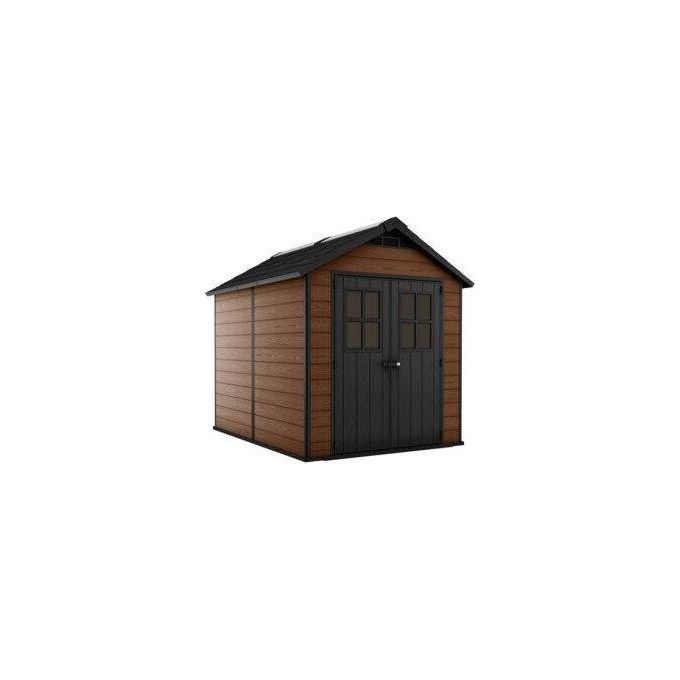 Keter Casetta da Giardino Newton 759 in Resina e Legno 228x287x252h Marrone