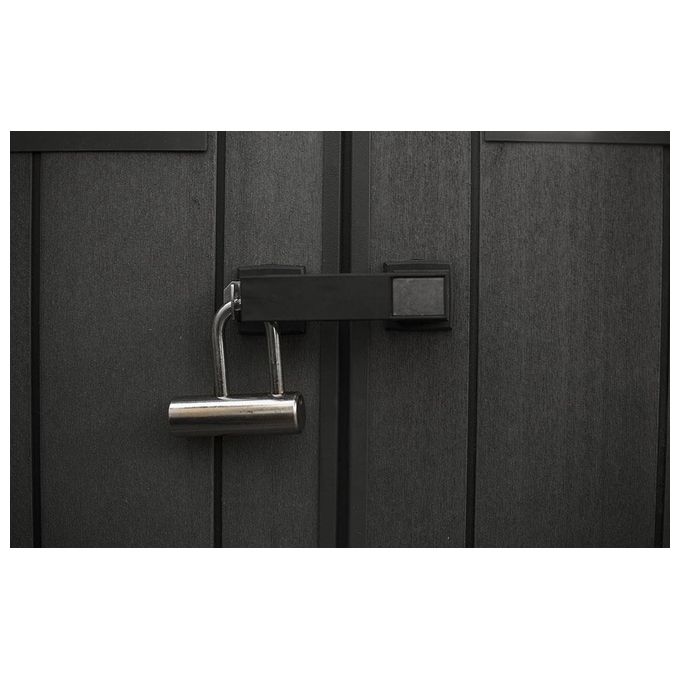 Keter Casetta da Giardino Newton 7511 in Resina e Legno 228x350x252h Marrone