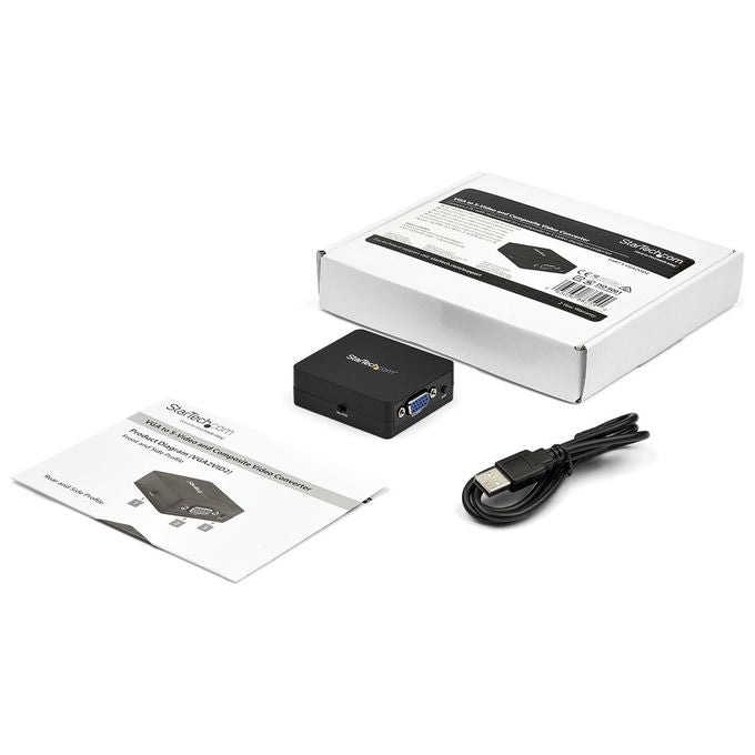 Startech VGA2VID2 Convertitore Vga a Rca e S-Video Alimentazione Tramite Usb