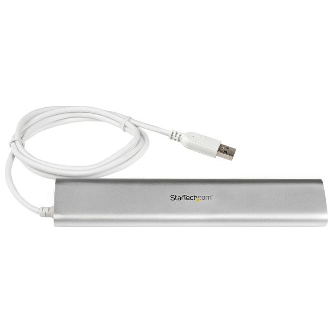 Startech Hub USB 3.0 a 7 porte compatto con cavo integrato