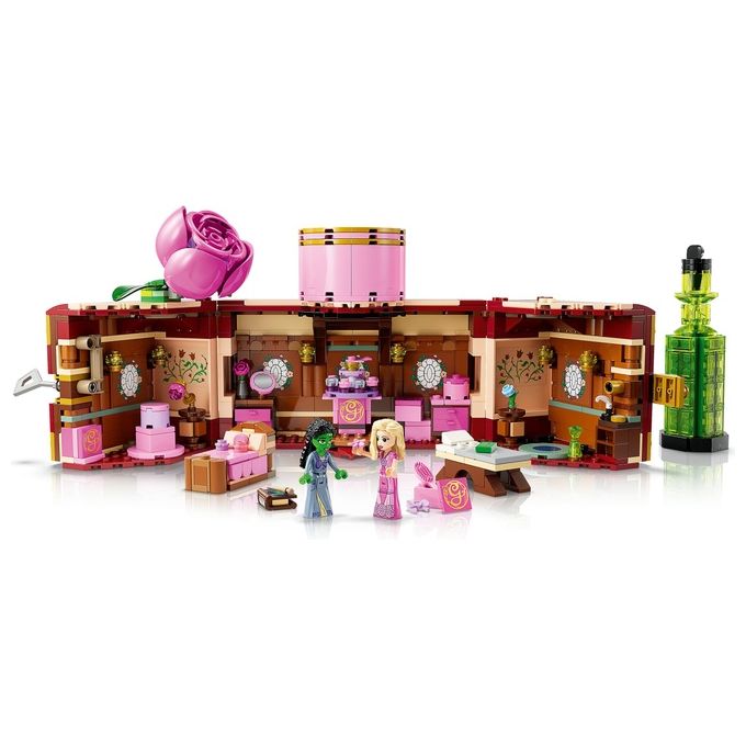 LEGO Wicked 75683 - Dormitorio di Glinda and Elphaba, Set da 740 pezzi con Minidoll Day and Night, Accessori, Valigetta Decorativa, Eta' 8+