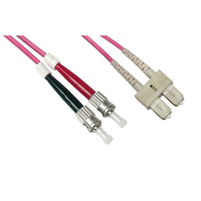 Link cavo fibra ottica sc a st multimode duplex om4 50-125 mt.10