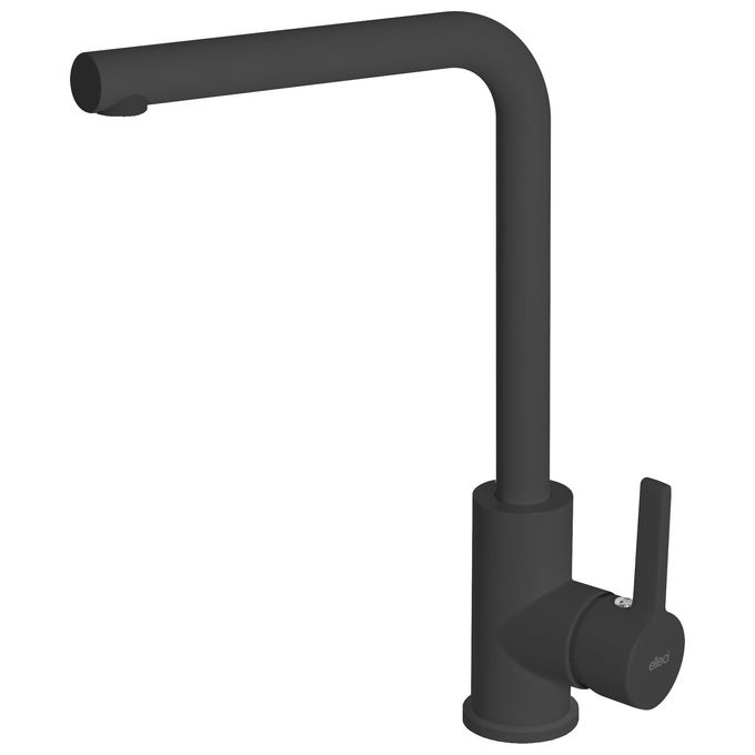 Elleci MGKS0140 Miscelatore monocomando con canna alta Granitek Nero Full Black