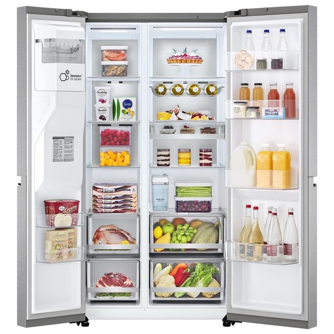 Lg GSLV91MBAD Frigorifero Side-by-Side Classe D 635 Litri Wi-Fi Fresh Balancer Door Cooling Dispenser senza allaccio UVnano Acciaio
