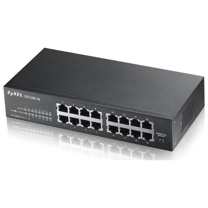Zyxel GS1100-16 Switch Non Gestito Gigabit Ethernet 10-100-1000
