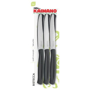 Kaimano 6 Coltelli da Bistecca Dinamik Nero
