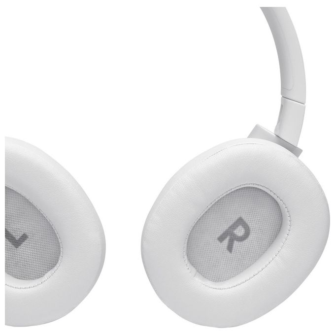 JBL TUNE 710 BT Cuffie Over-Ear Wireless Bluetooth JBL Pure Bass Pieghevole Senza Fili con Padiglione Imbottito Fino a 50h di Autonomia Bianco