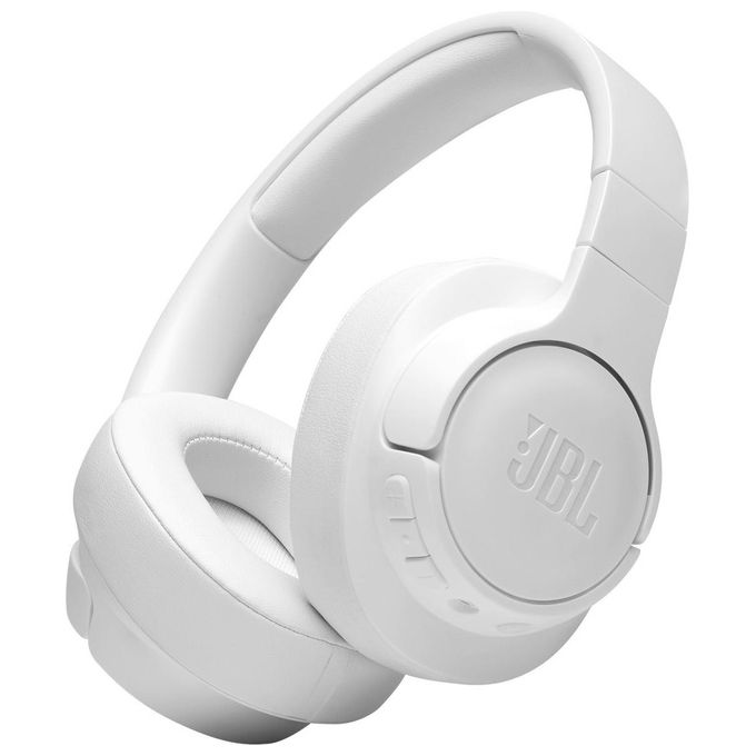 JBL TUNE 710 BT Cuffie Over-Ear Wireless Bluetooth JBL Pure Bass Pieghevole Senza Fili con Padiglione Imbottito Fino a 50h di Autonomia Bianco