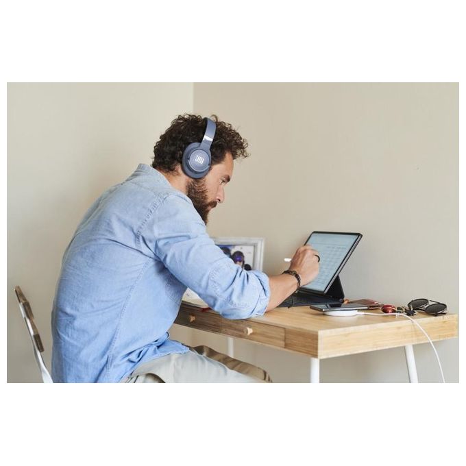JBL TUNE 760NC Cuffie Over-Ear Wireless Bluetooth con Cancellazione Attiva del Rumore JBL Pure Bass Pieghevole Senza Fili Fino a 50h di Autonomia Nero