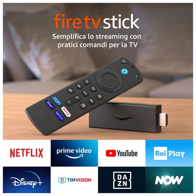 Amazon Fire TV Stick 2021 con Telecomando Vocale Alexa