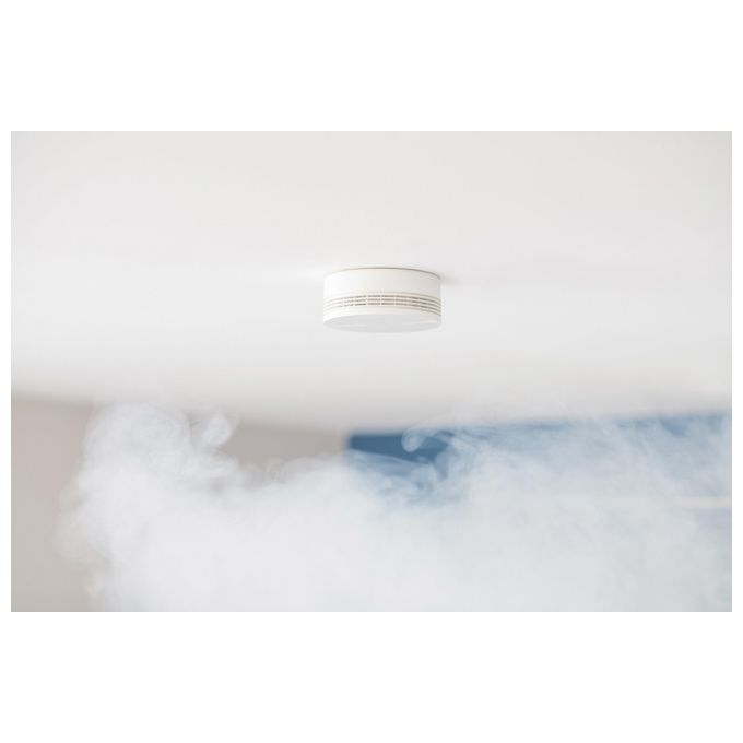 Netatmo Rilevatore di Fumo Intelligente Batteria di 10 Anni di Autonomia Allarme Fumo Controlli Automatici Prodotto Autonomo EN14604 Certificazione NSA-IT Bianco