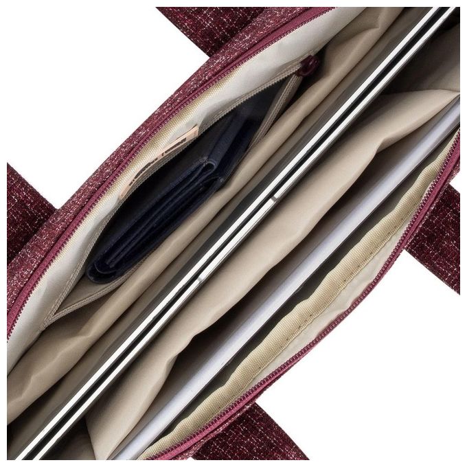 Rivacase Borsa per Notebook 14'' Burgundy Red