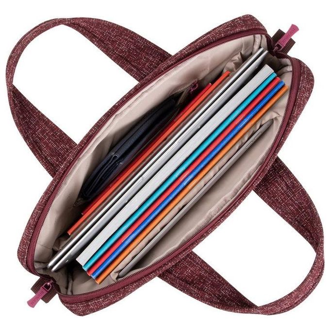 Rivacase Borsa per Notebook 14'' Burgundy Red