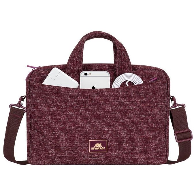 Rivacase Borsa per Notebook 14'' Burgundy Red