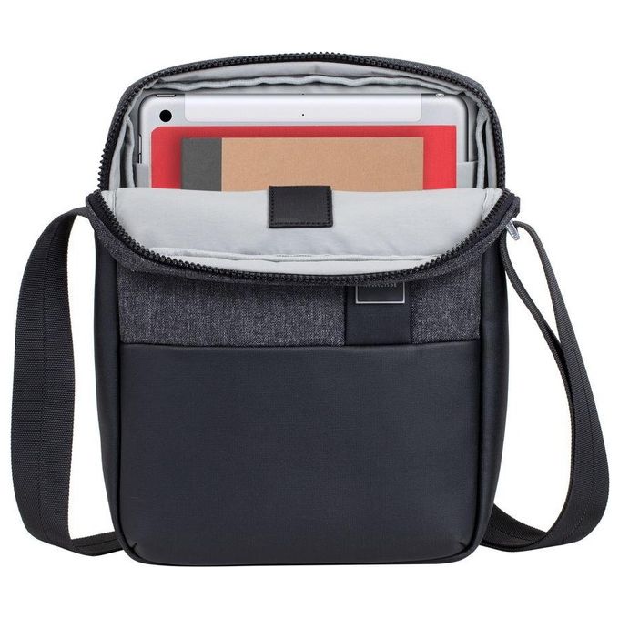 Rivacase Crossbody Bag per Tablet 11'' Nero Melange