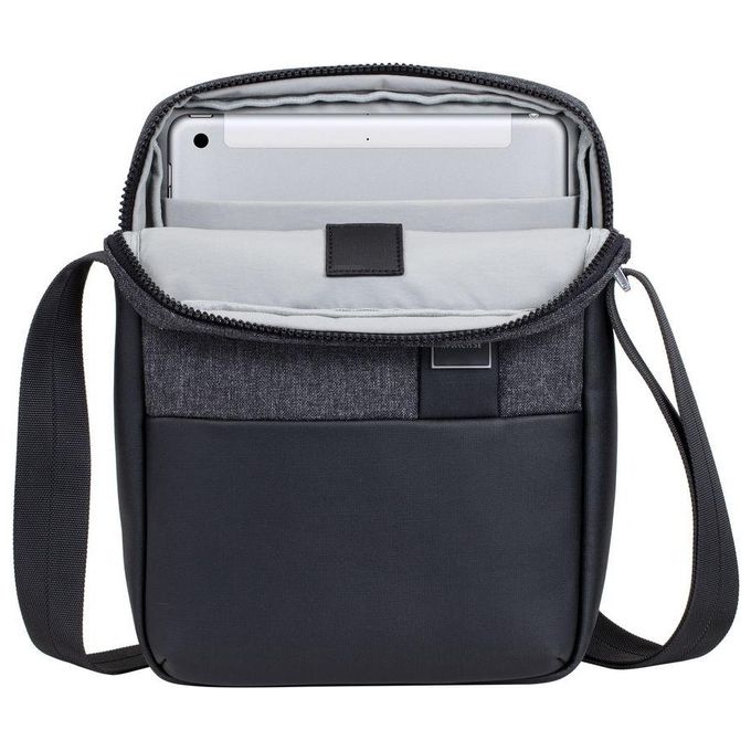Rivacase Crossbody Bag per Tablet 11'' Nero Melange