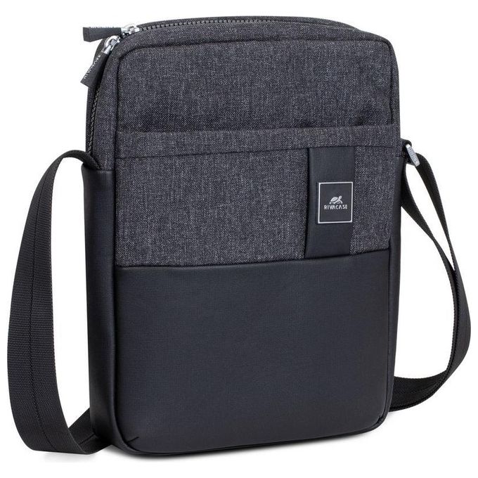 Rivacase Crossbody Bag per Tablet 11'' Nero Melange