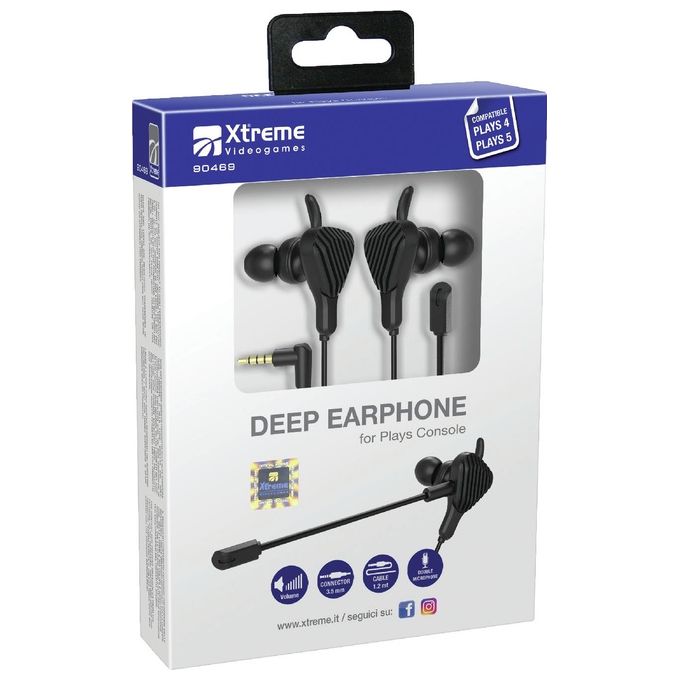 Xtreme Videogames Earphone DEEP Auricolari Gaming