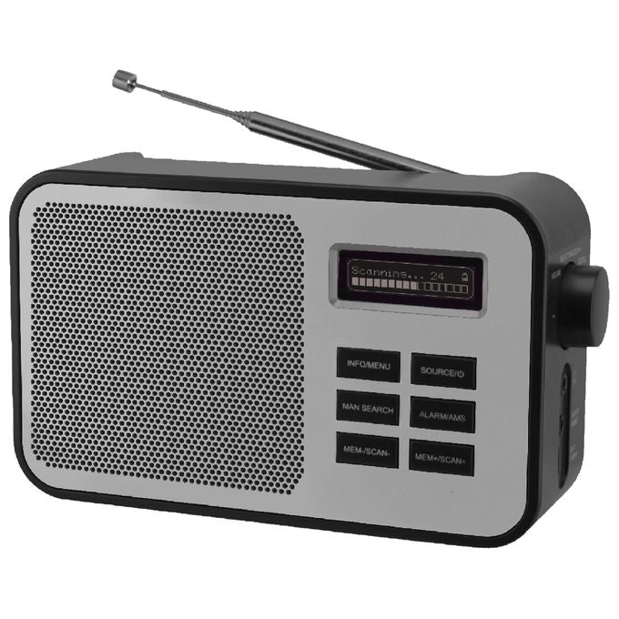 Xtreme Videogames Radio DAB Bluetooth DAB+-FM Batteria Ricaricabile Antenna Telescopica Home