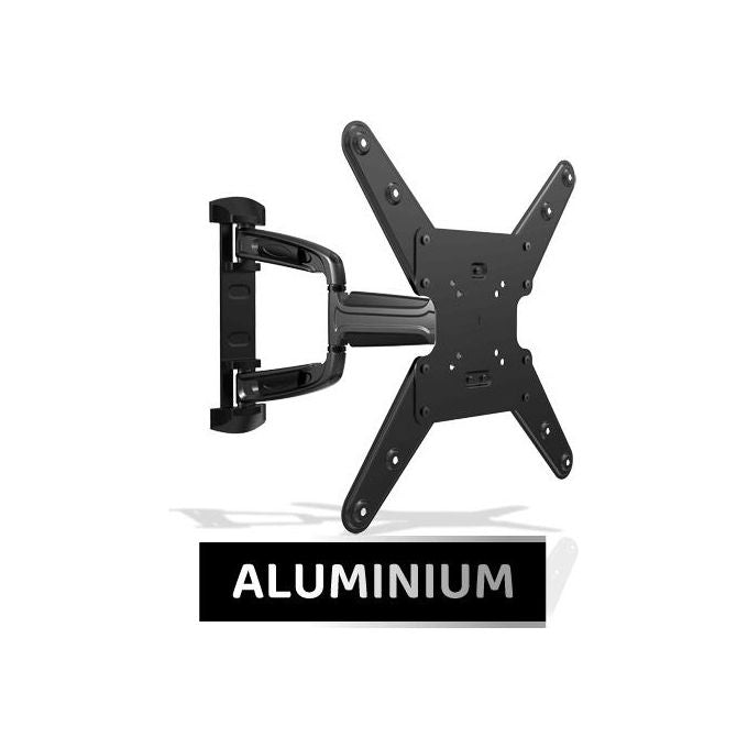 G.b.s. Elettronica AWM-2355-3 PLUS Supporto in Alluminio per Flat-Tv 23''-55'' Max 35Kg 2 Bracci  3 Snodi