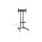 G.b.s. Elettronica PRO-3770 Supporto per Tv 37-70'' da Terra Altezza Regolabile 1335-1495mm Max 40Kg con Ruote
