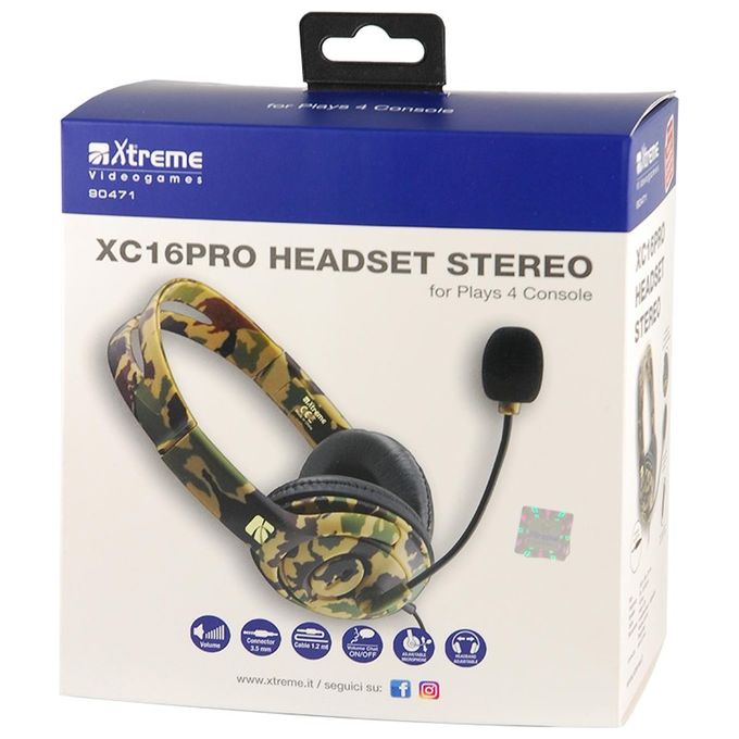 Xtreme Videogames XC16PRO Cuffia Gaming HeadSet Stereo