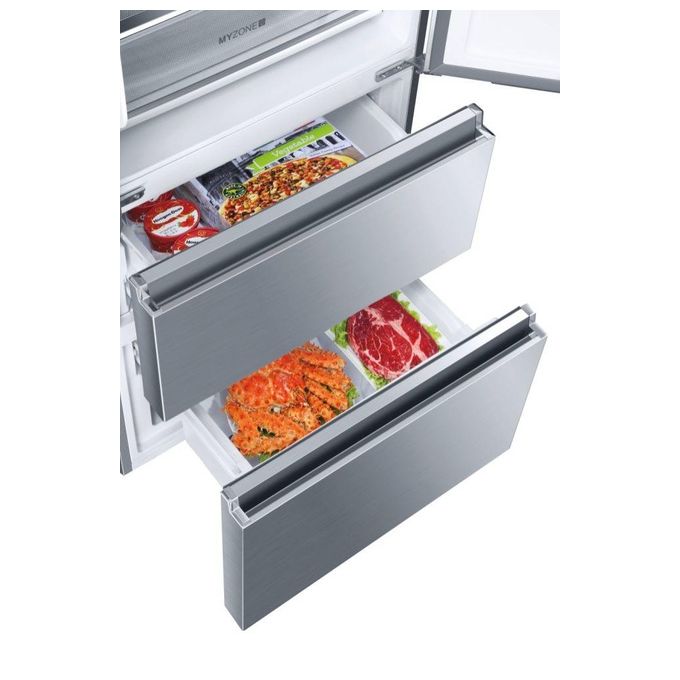 Haier FD15FPAA Frigorifero Side by Side 446 Litri Classe energetica F Total No Frost Scomparto My zone 190 cm Inox