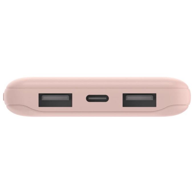 Belkin Powerbank 10.000mAh rosa 15WUSB-A-C cavo 15cm BPB011btRG