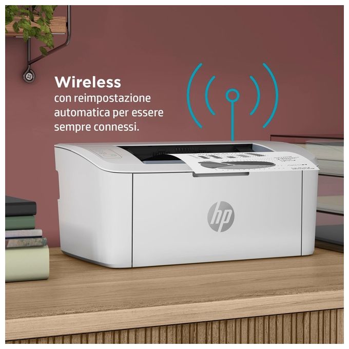 HP LaserJet M110we 7MD66E, Stampante a Singola Funzione Laser A4 Monocromatica, Stampa Fronte e Retro Manuale in b-n, 20 ppm, Wi-Fi, HP Smart, 6 Mesi di Piano Toner Instant Ink incluso con HP+, Bianca