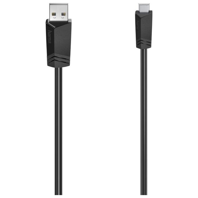 Hama Cavo Usb A 2.0-Mini Usb B 2.0 1.5mt Nero