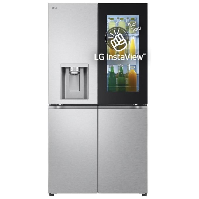 Lg GMG960MBJE InstaView Frigorifero Americano Side by Side Capacita' 638 Litri Classe energetica E Raffreddamento No Frost colore Argento