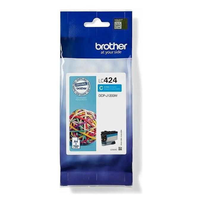 Brother LC-424C Cartuccia d'Inchiostro Originale Ciano