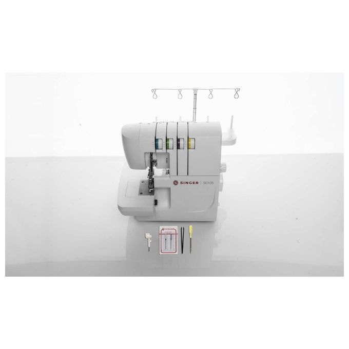 Singer S0105 Tagliacuci con Differenziale 2 Aghi 4 Fili 1.300 Punti al minuto Luce Led Incorporata