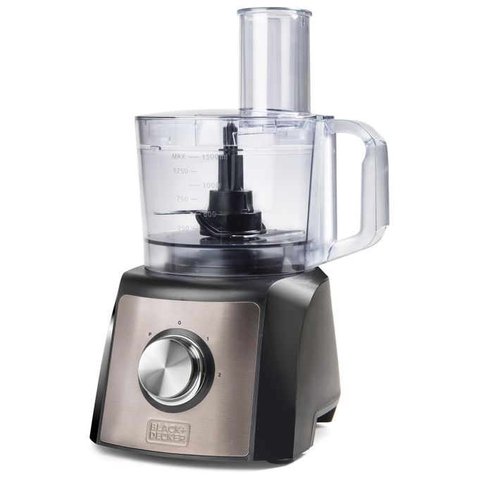 Black+Decker BXFPA1200E Robot da Cucina 1.5 Litri 1200W Inox