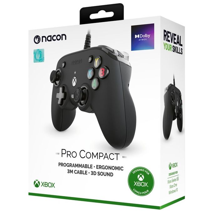 Nacon Compact Controller pro Xbox Serie X-S-One-Pc Nero