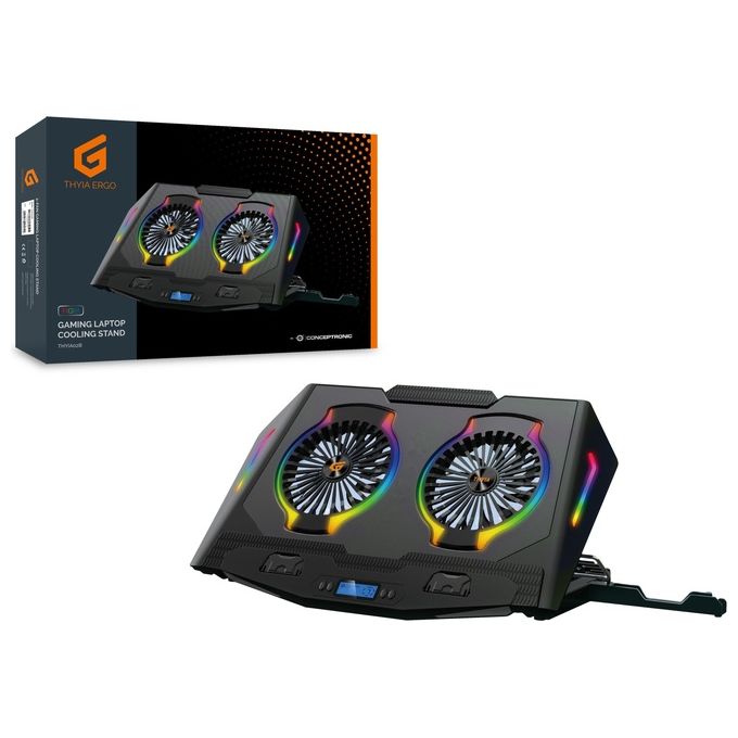 Conceptronic THYIA02B Base di Raffreddamento per Notebook 17'' Nero