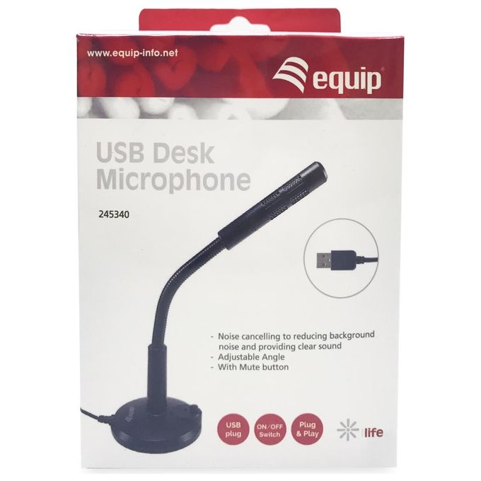 Conceptronic 245340 Microfono Usb da Tavolo