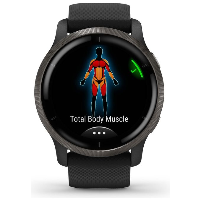 Garmin Venu 2 45mm 1.3'' Amoled GPS Sport Salute Notifiche Slate - Black