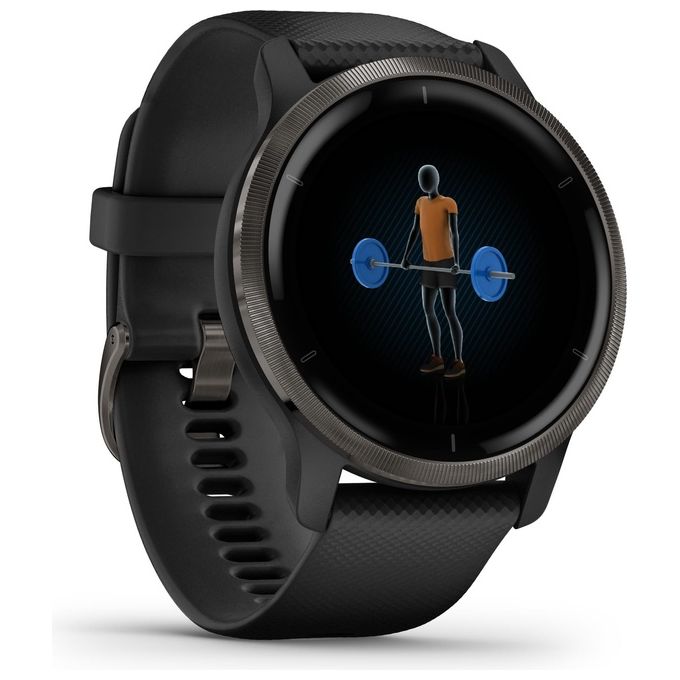 Garmin Venu 2 45mm 1.3'' Amoled GPS Sport Salute Notifiche Slate - Black