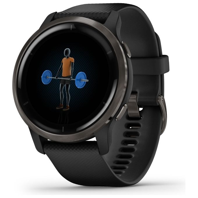 Garmin Venu 2 45mm 1.3'' Amoled GPS Sport Salute Notifiche Slate - Black