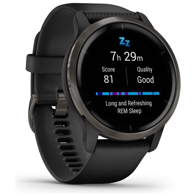 Garmin Venu 2 45mm 1.3'' Amoled GPS Sport Salute Notifiche Slate - Black