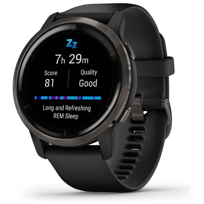 Garmin Venu 2 45mm 1.3'' Amoled GPS Sport Salute Notifiche Slate - Black