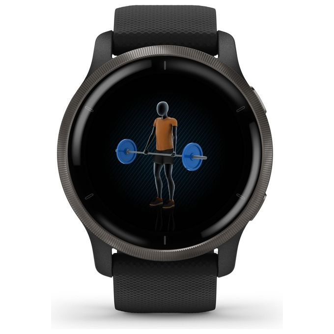 Garmin Venu 2 45mm 1.3'' Amoled GPS Sport Salute Notifiche Slate - Black