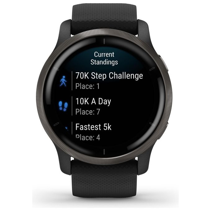 Garmin Venu 2 45mm 1.3'' Amoled GPS Sport Salute Notifiche Slate - Black