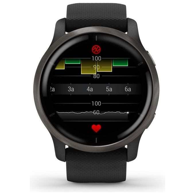 Garmin Venu 2 45mm 1.3'' Amoled GPS Sport Salute Notifiche Slate - Black