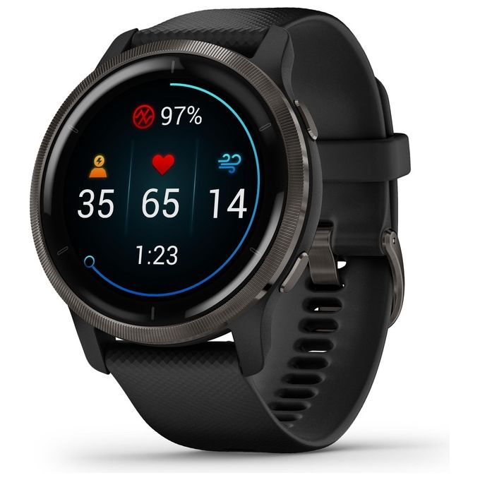 Garmin Venu 2 45mm 1.3'' Amoled GPS Sport Salute Notifiche Slate - Black