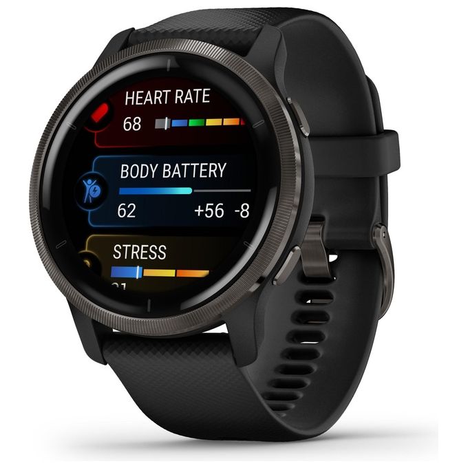 Garmin Venu 2 45mm 1.3'' Amoled GPS Sport Salute Notifiche Slate - Black