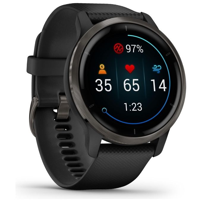 Garmin Venu 2 45mm 1.3'' Amoled GPS Sport Salute Notifiche Slate - Black